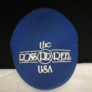 Vintage The Ross Reel USA Blue Neoprene Fly Reel Case Cover Medium 6.25"